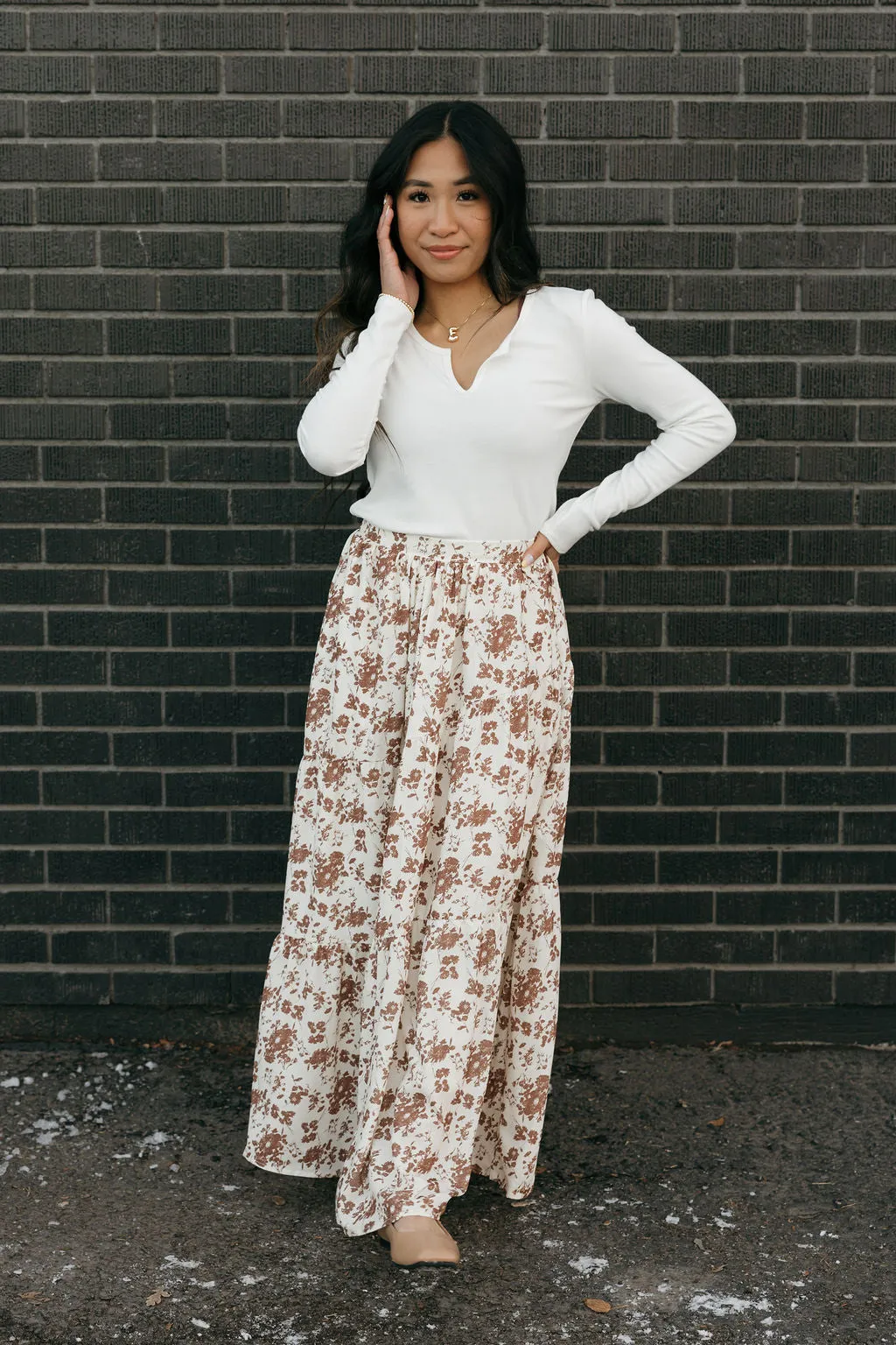Makenzie Skirt-Cream Multi