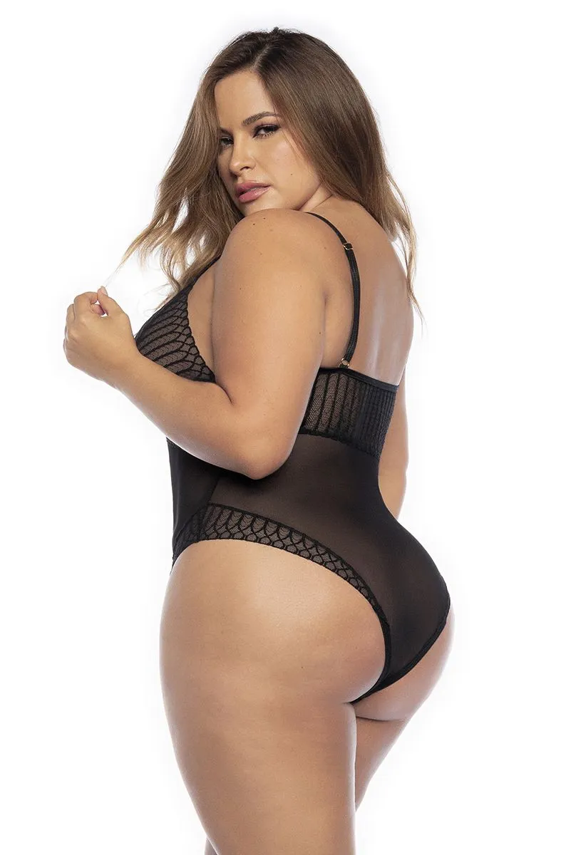 Mapale 8790X Curvy Size Bodysuit Color Black