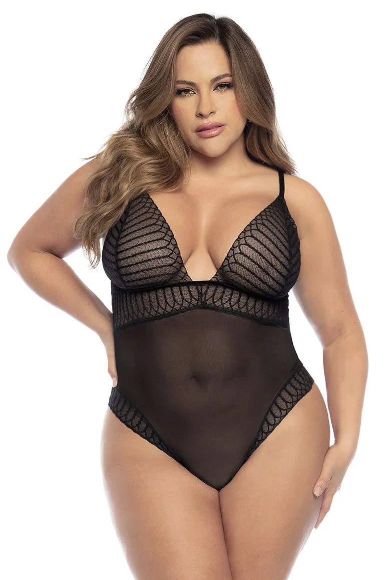 Mapale 8790X Curvy Size Bodysuit Color Black