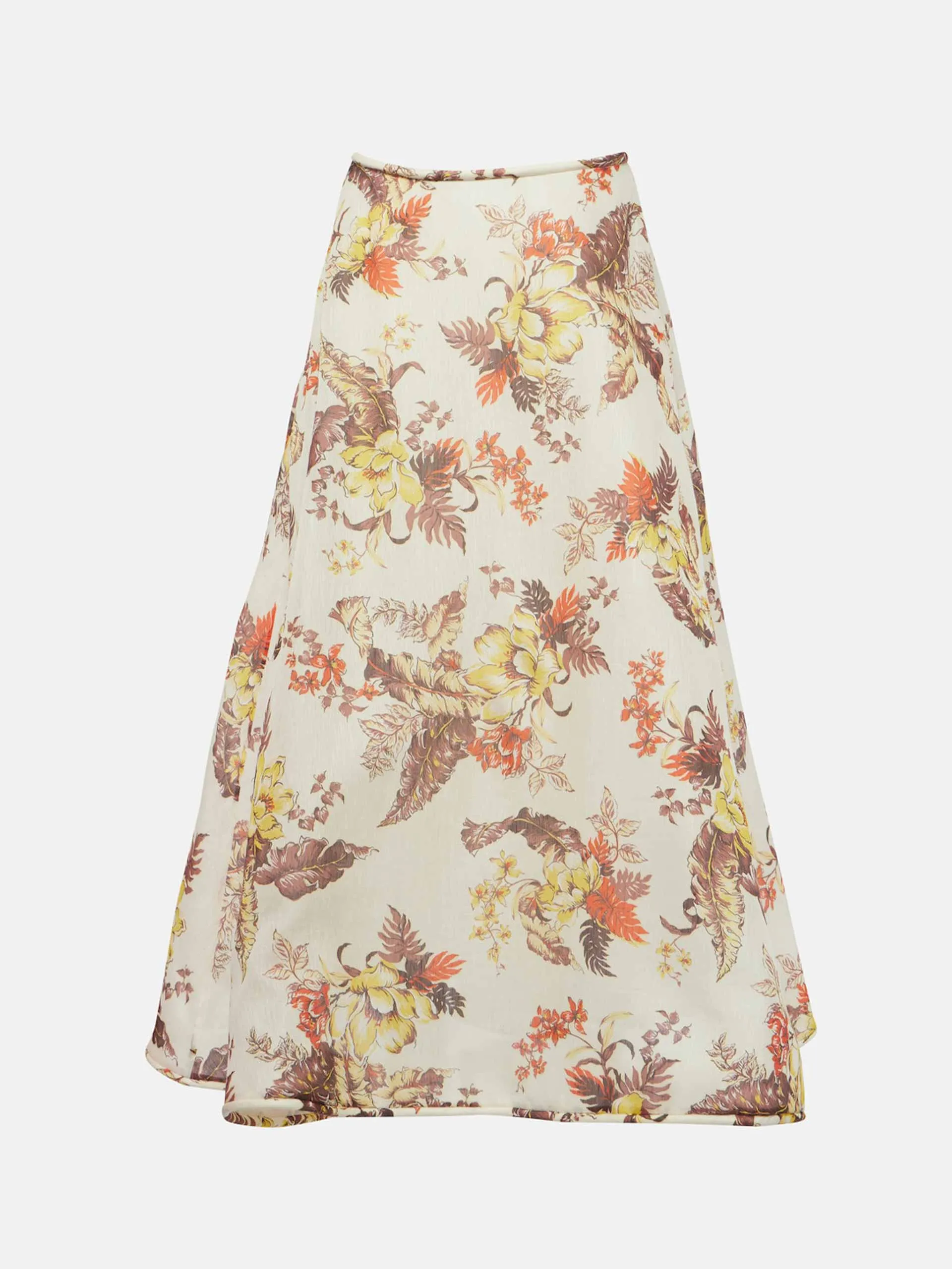 Matchmaker linen and silk maxi skirt