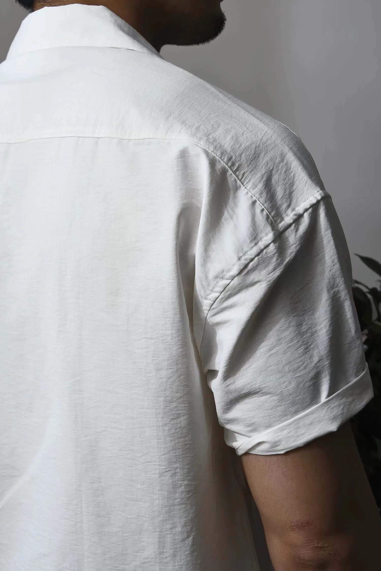 Men's Cuban Collar Shirt Short Sleeves