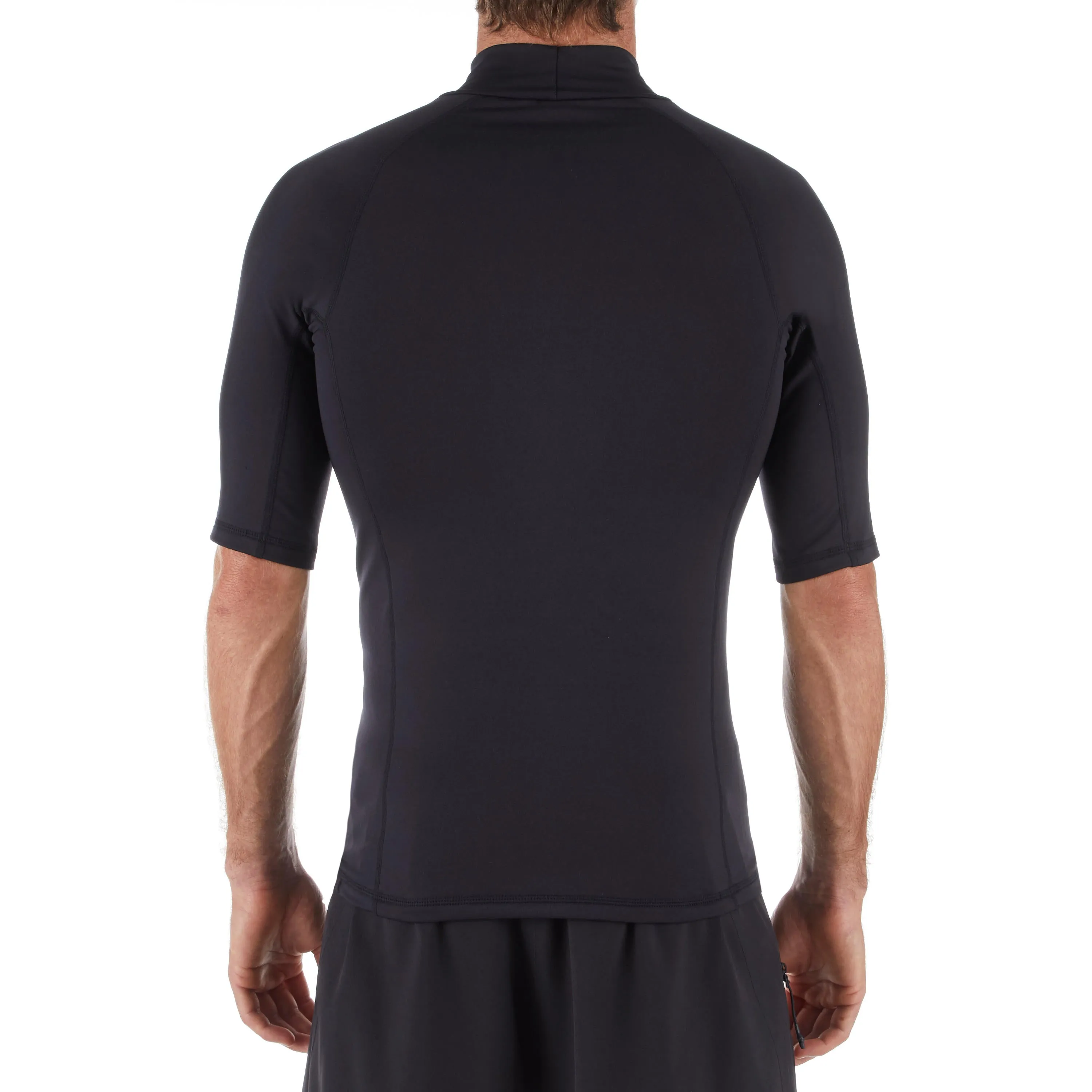 Men's UV shirt UV protection 50  900 with fleece black OLAIAN, black