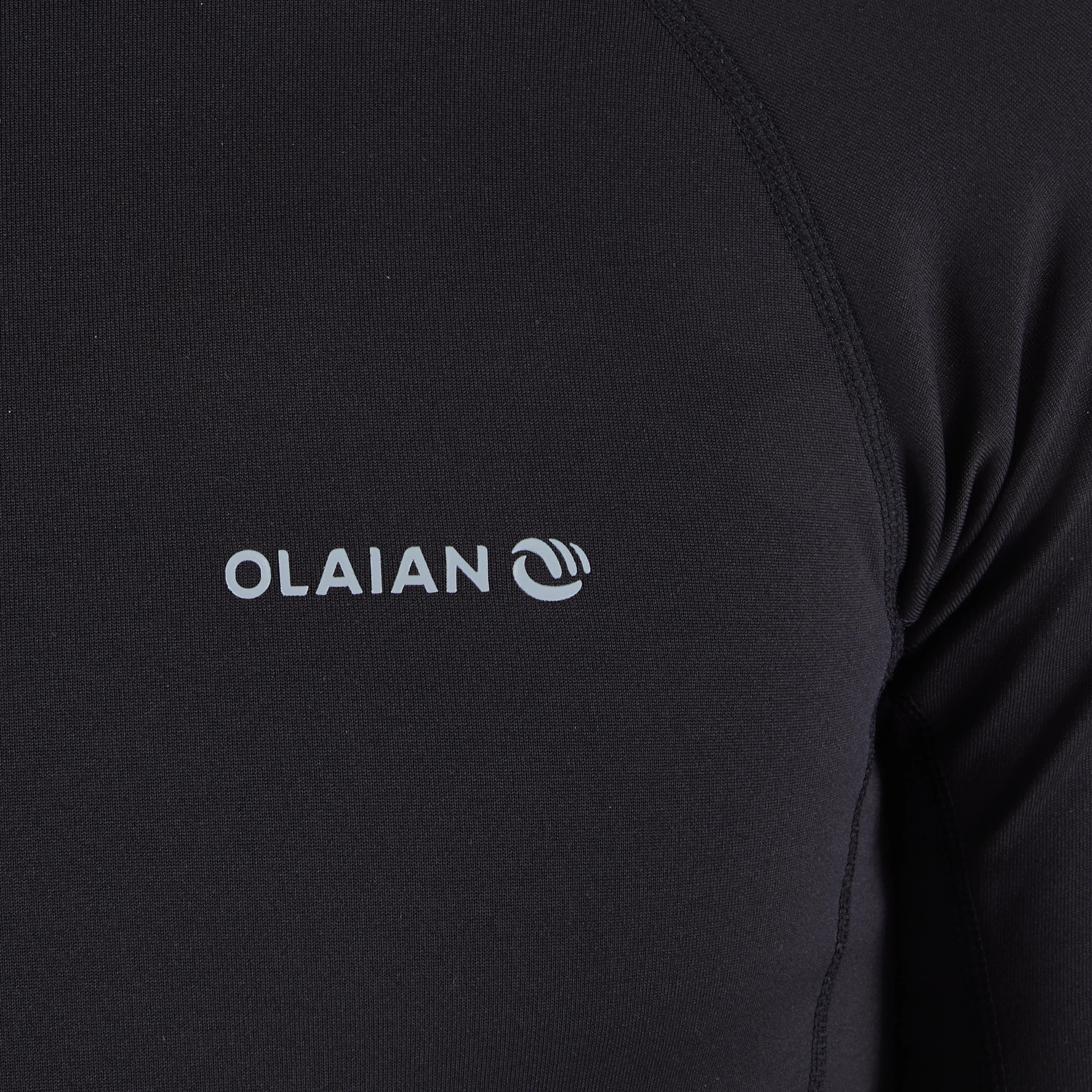 Men's UV shirt UV protection 50  900 with fleece black OLAIAN, black