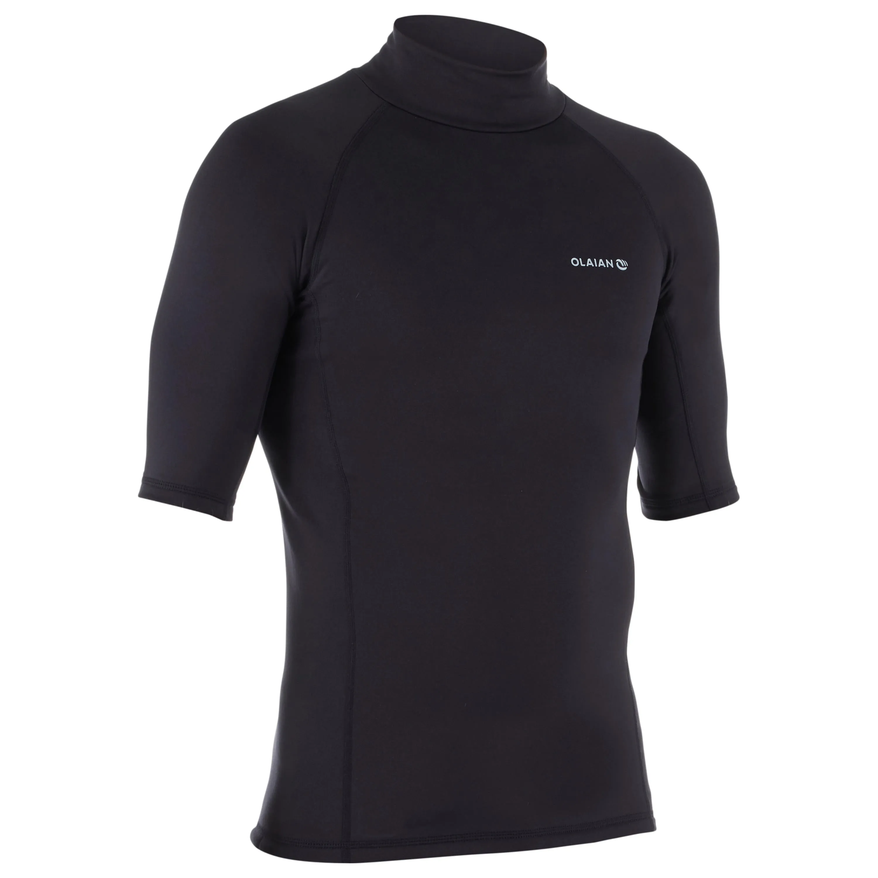 Men's UV shirt UV protection 50  900 with fleece black OLAIAN, black