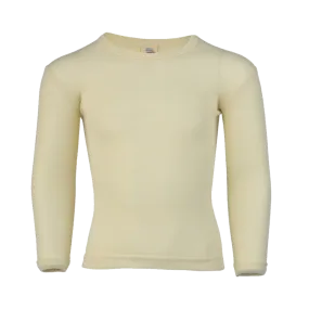 Merino Wool & Silk Long Sleeve Shirt - Wheat