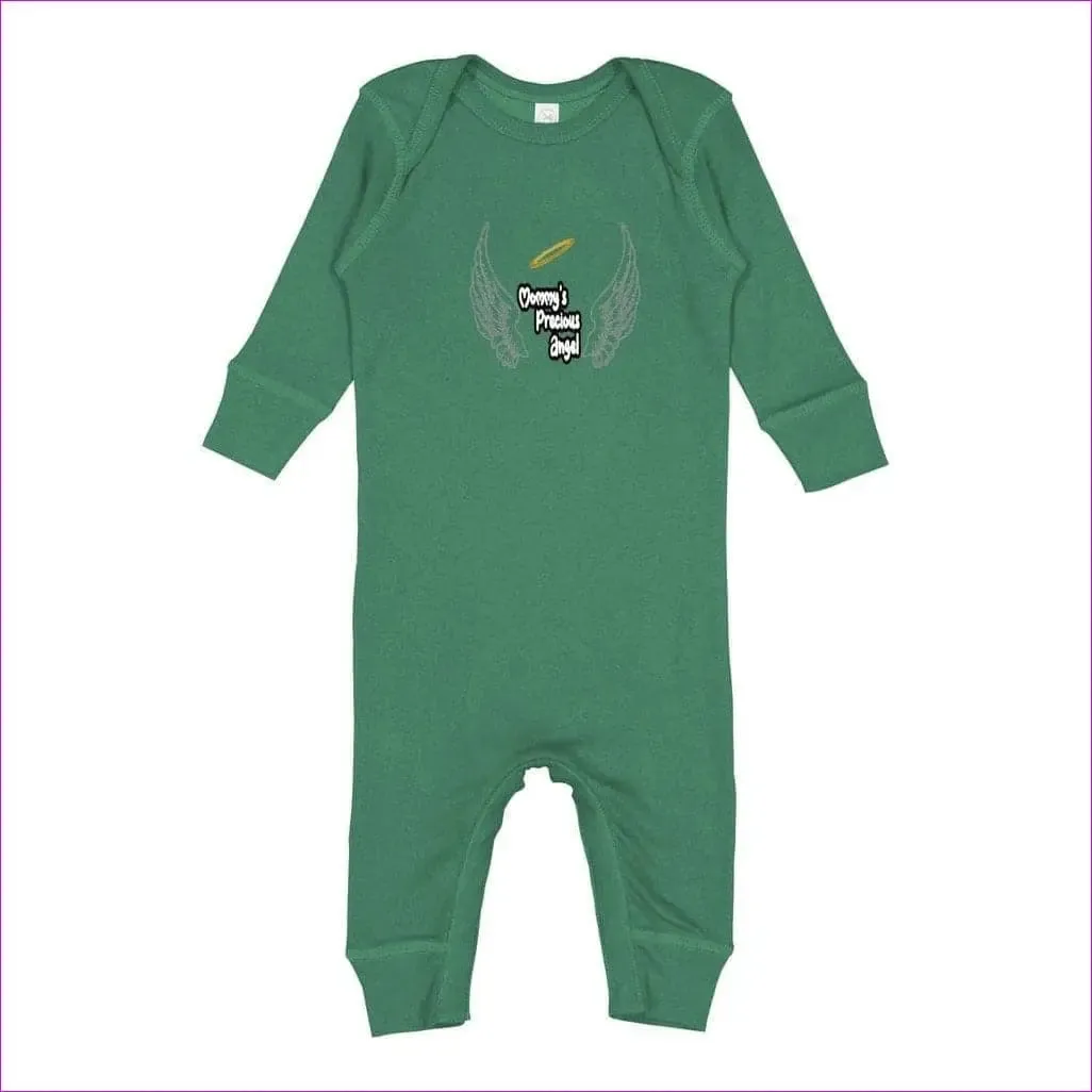 Mommy's Precious Angel Infant Long Legged Baby Rib Organic Bodysuit