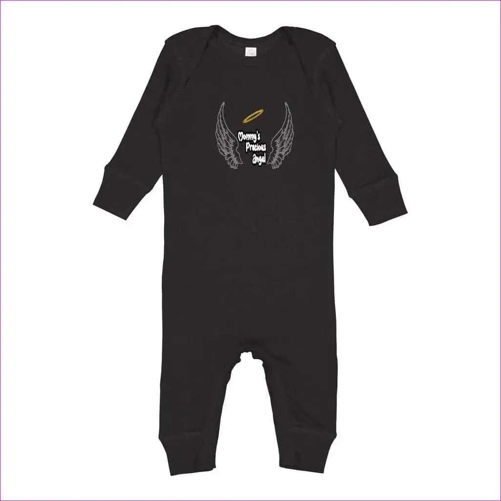 Mommy's Precious Angel Infant Long Legged Baby Rib Organic Bodysuit