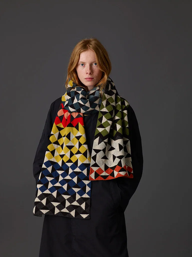 Multicolour Geometric Scarf 2017 Archive Collection