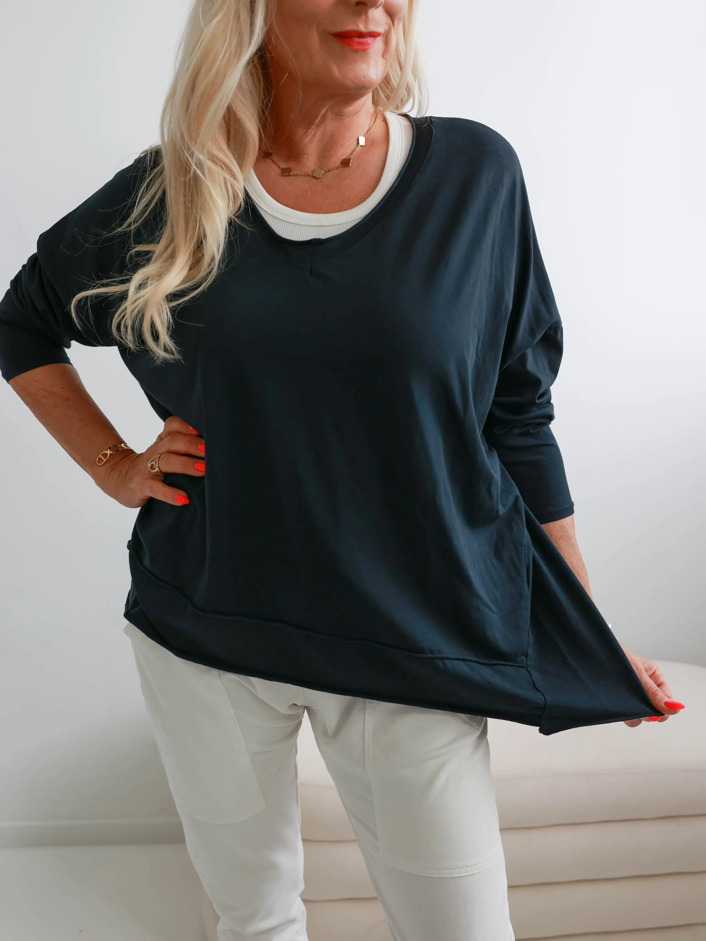 NESSA Oversize Shirt - verschiedene Farben