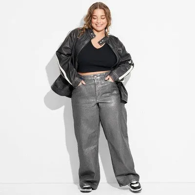 New - Women's High-Rise Baggy Jeans - Wild Fable