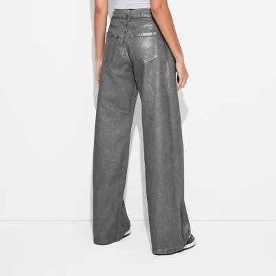 New - Women's High-Rise Baggy Jeans - Wild Fable