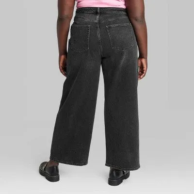 New - Women's High-Rise Baggy Jeans - Wild Fable