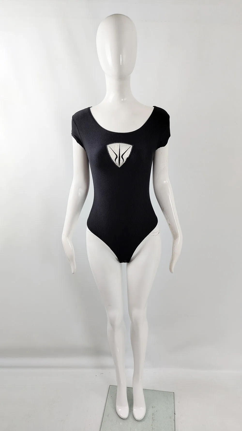 Nick Coleman Vintage Womens Black Bodysuit