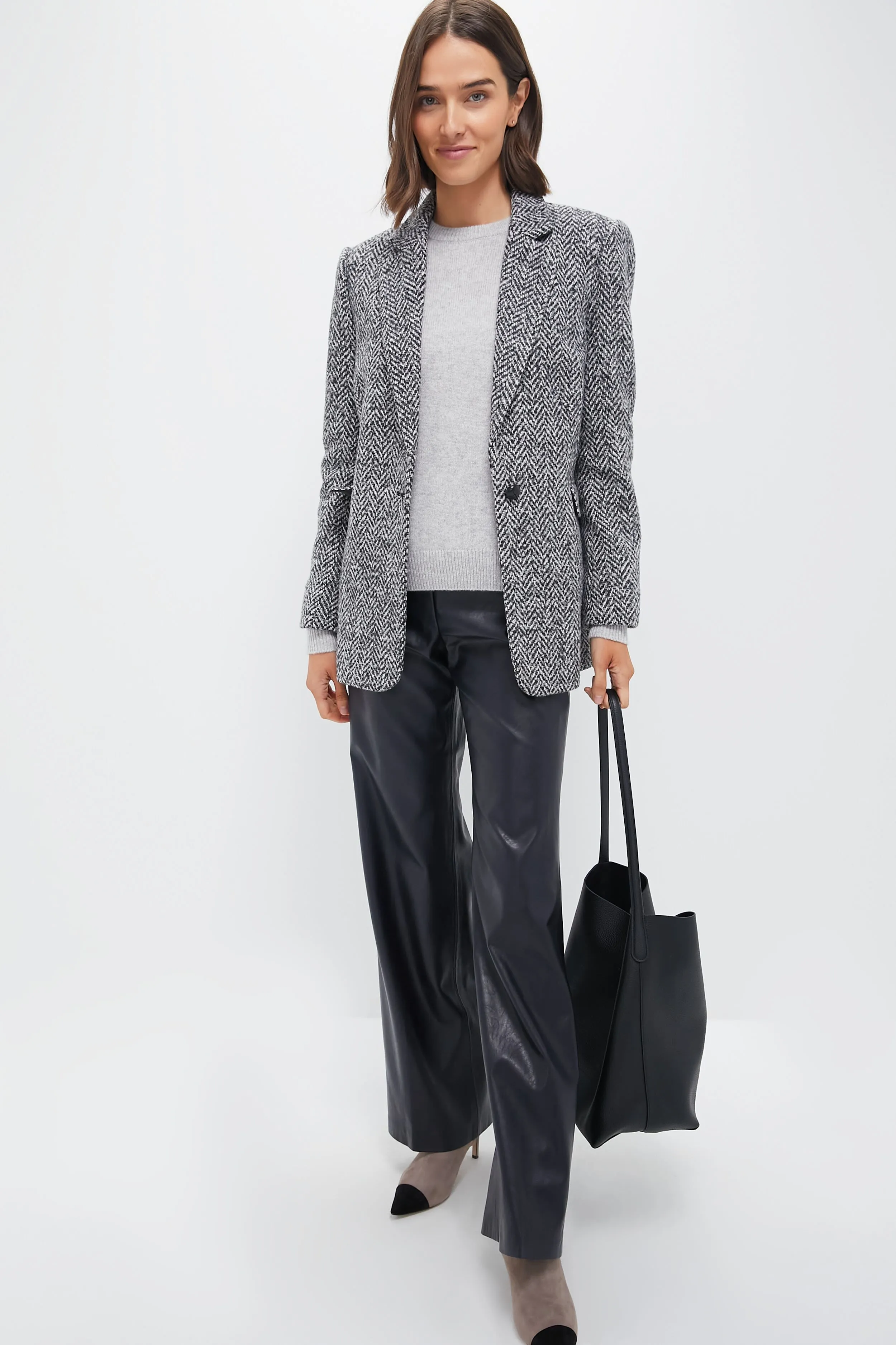 Night Sky Vegan Leather Soto Pant