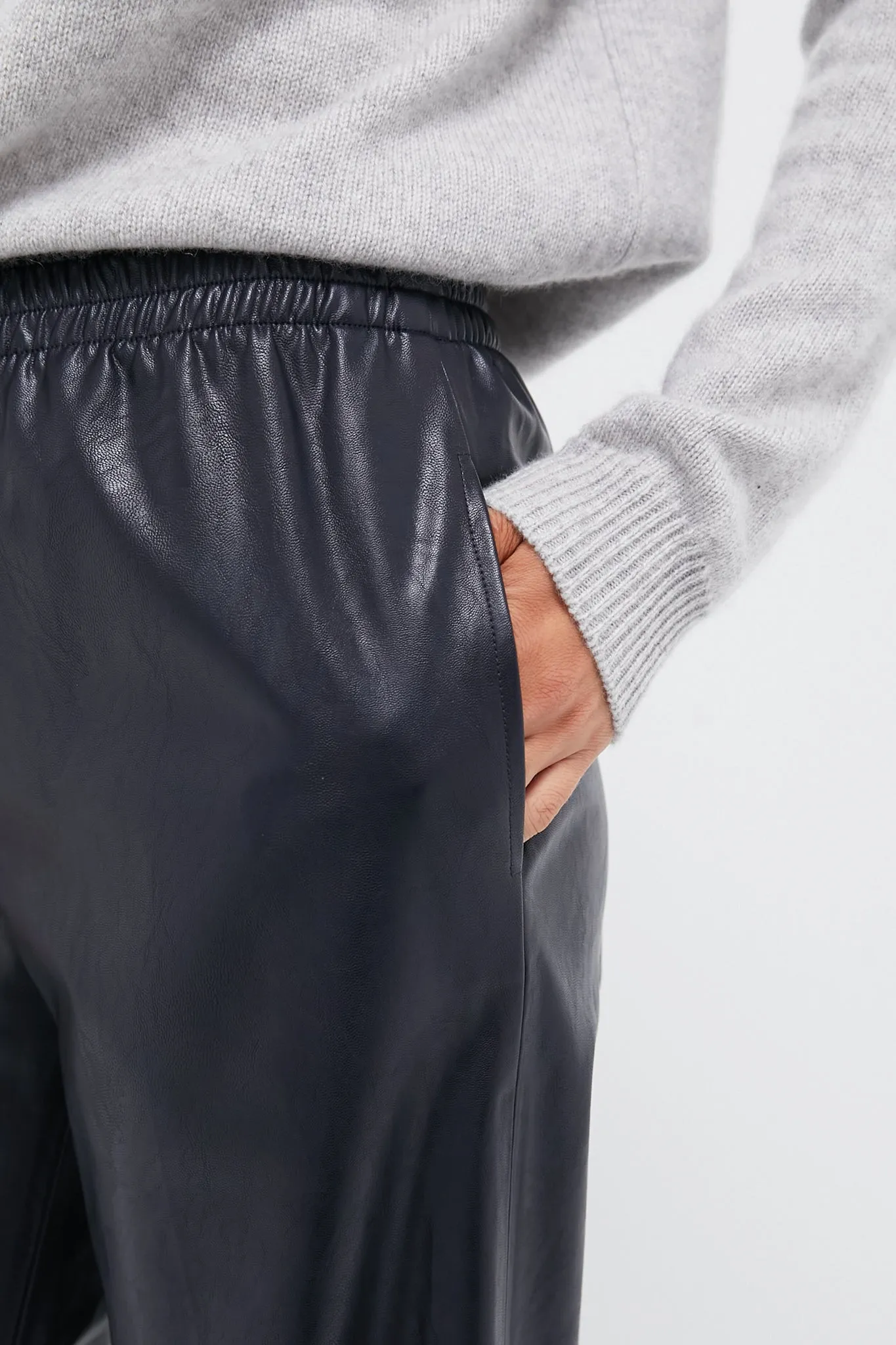 Night Sky Vegan Leather Soto Pant