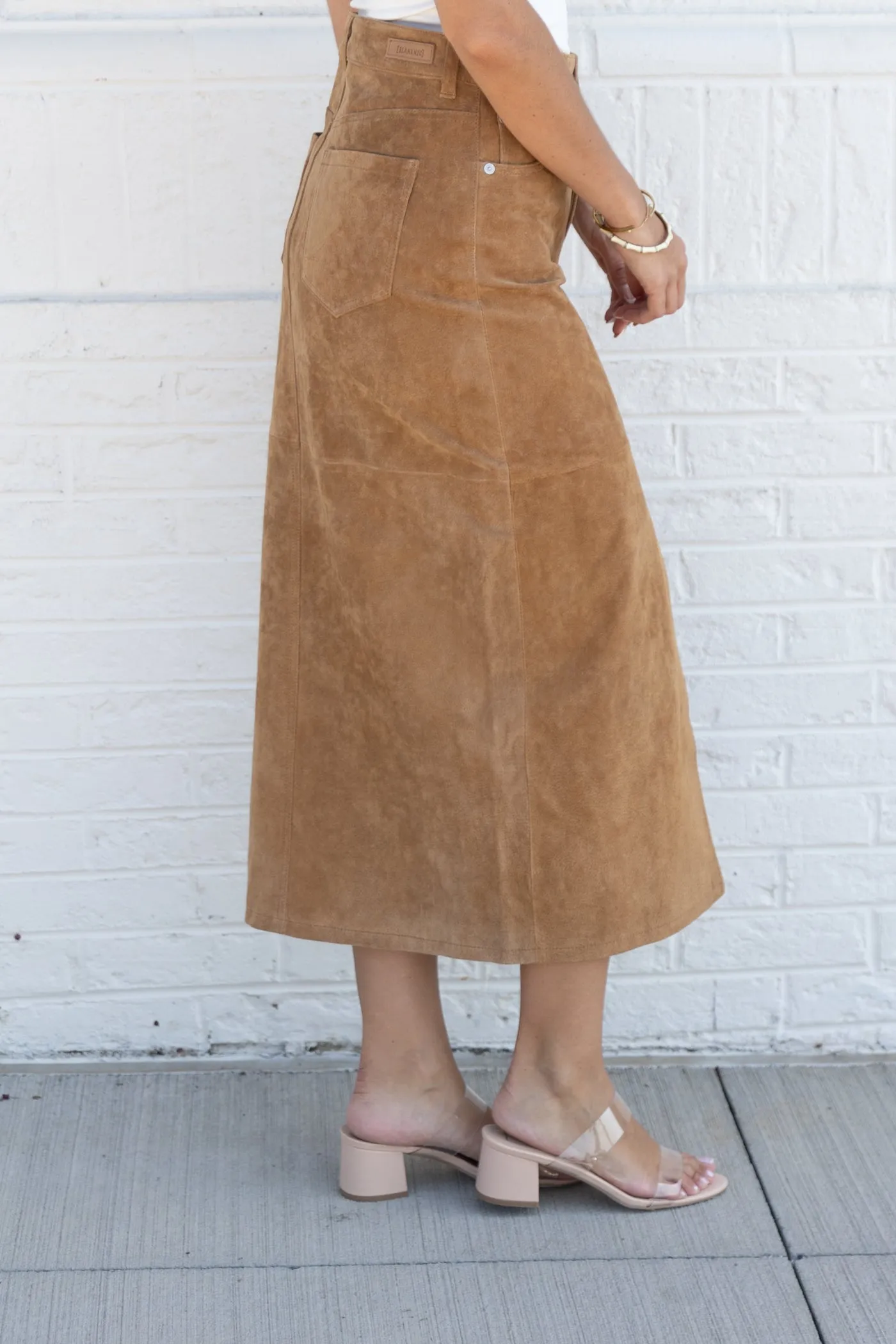 NORA SUEDE MAXI SKIRT