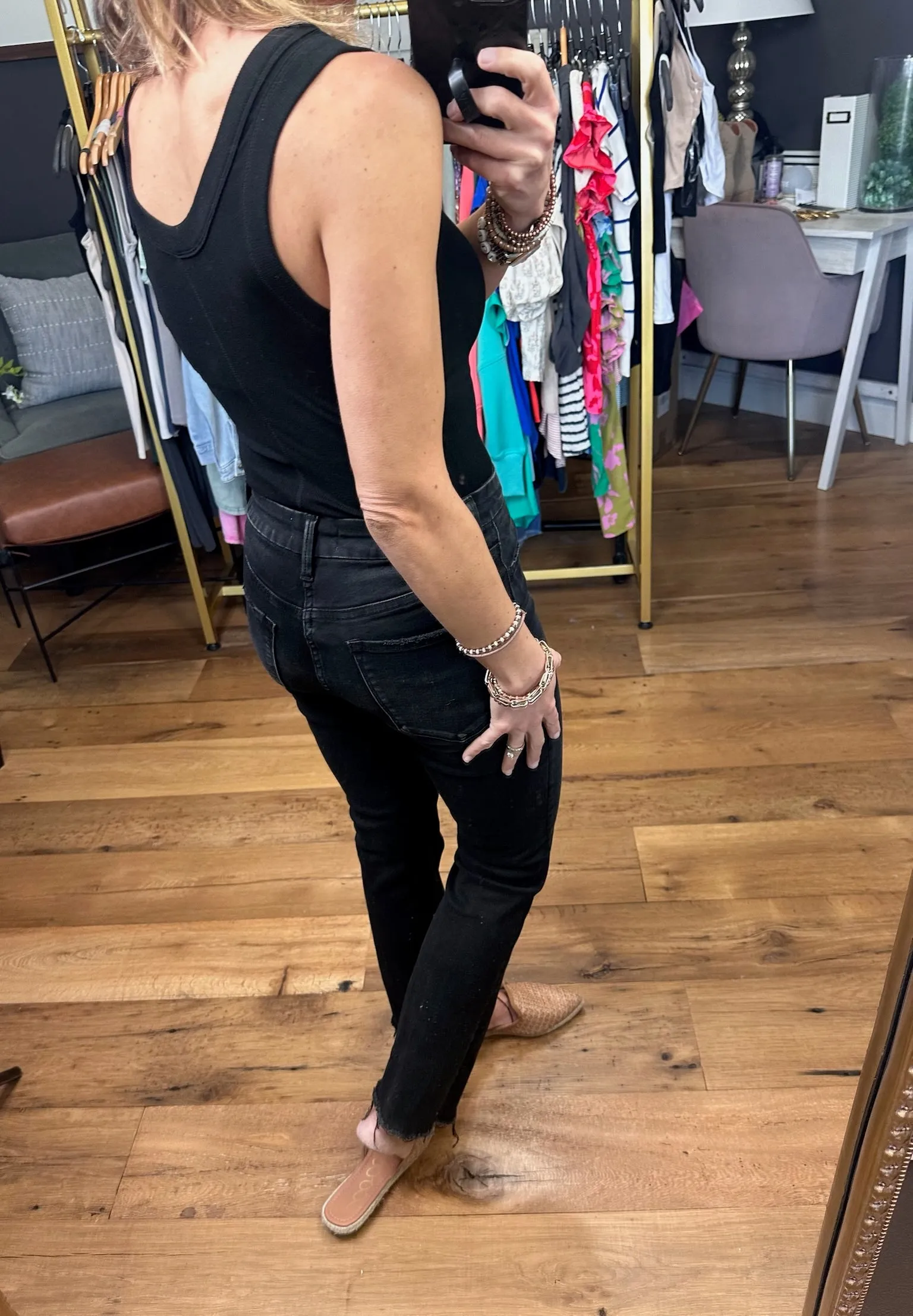 On My Side Scoop-Neck Ribbed Bodysuit - Black