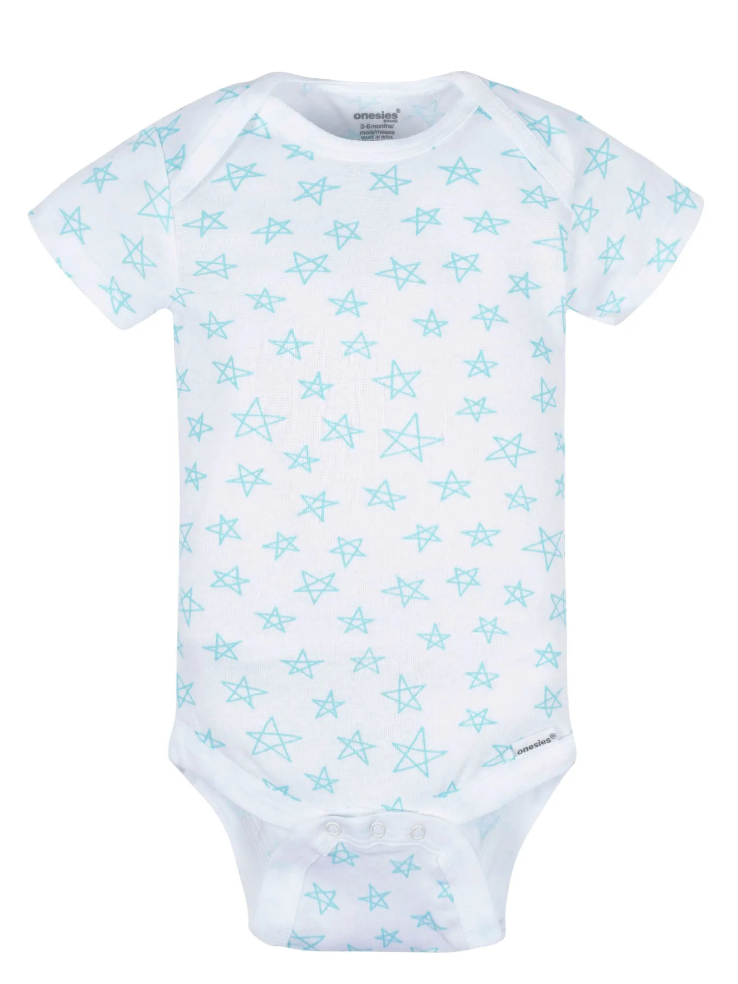 Onesies - 8 Pack Short Sleeve Bodysuit - Stars
