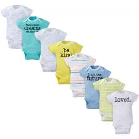Onesies - 8 Pack Short Sleeve Bodysuit - Stars