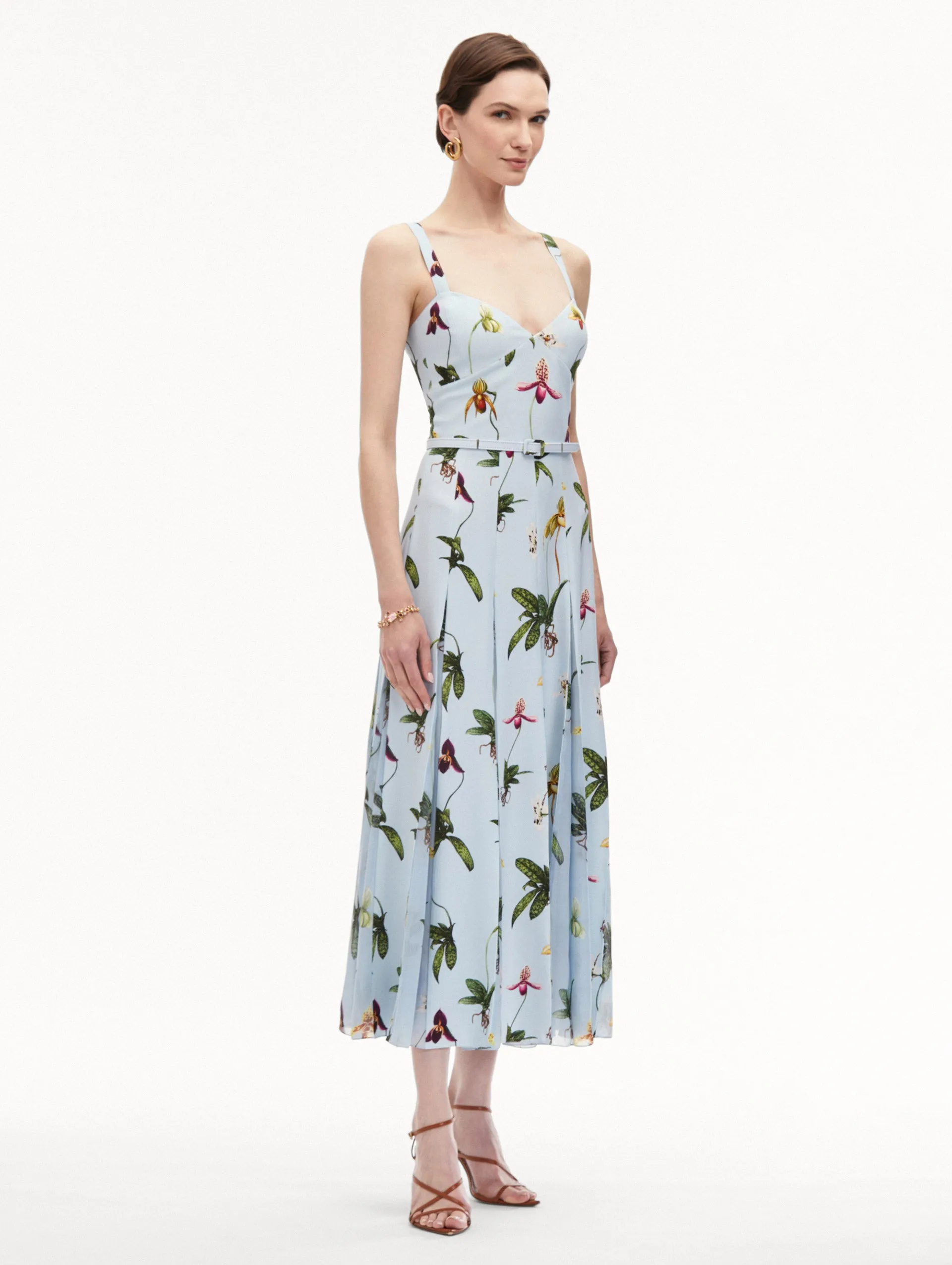Orchid Cady Inset Maxi Dress