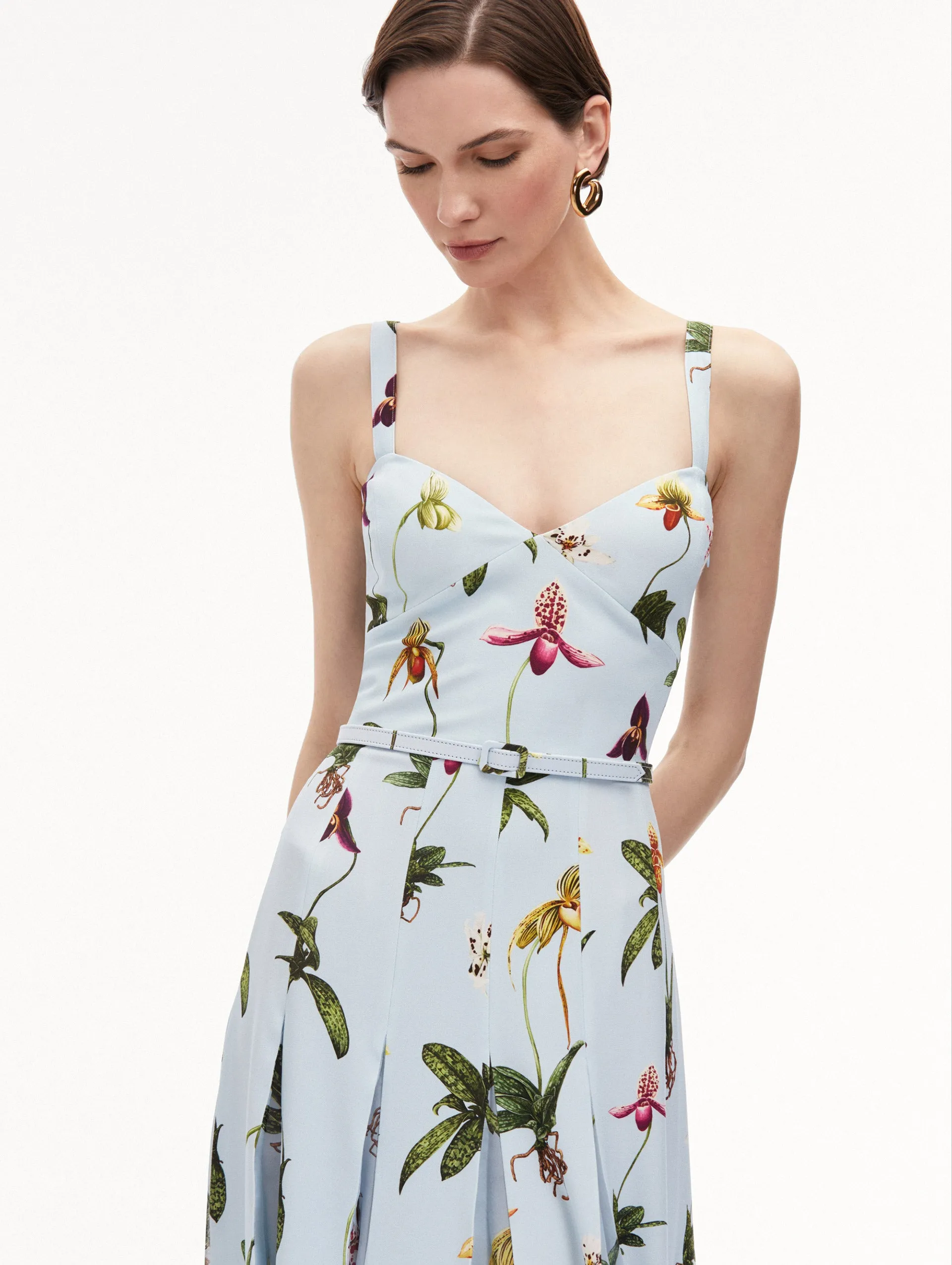 Orchid Cady Inset Maxi Dress