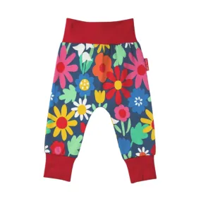 Organic Bold Floral Print Yoga Pants