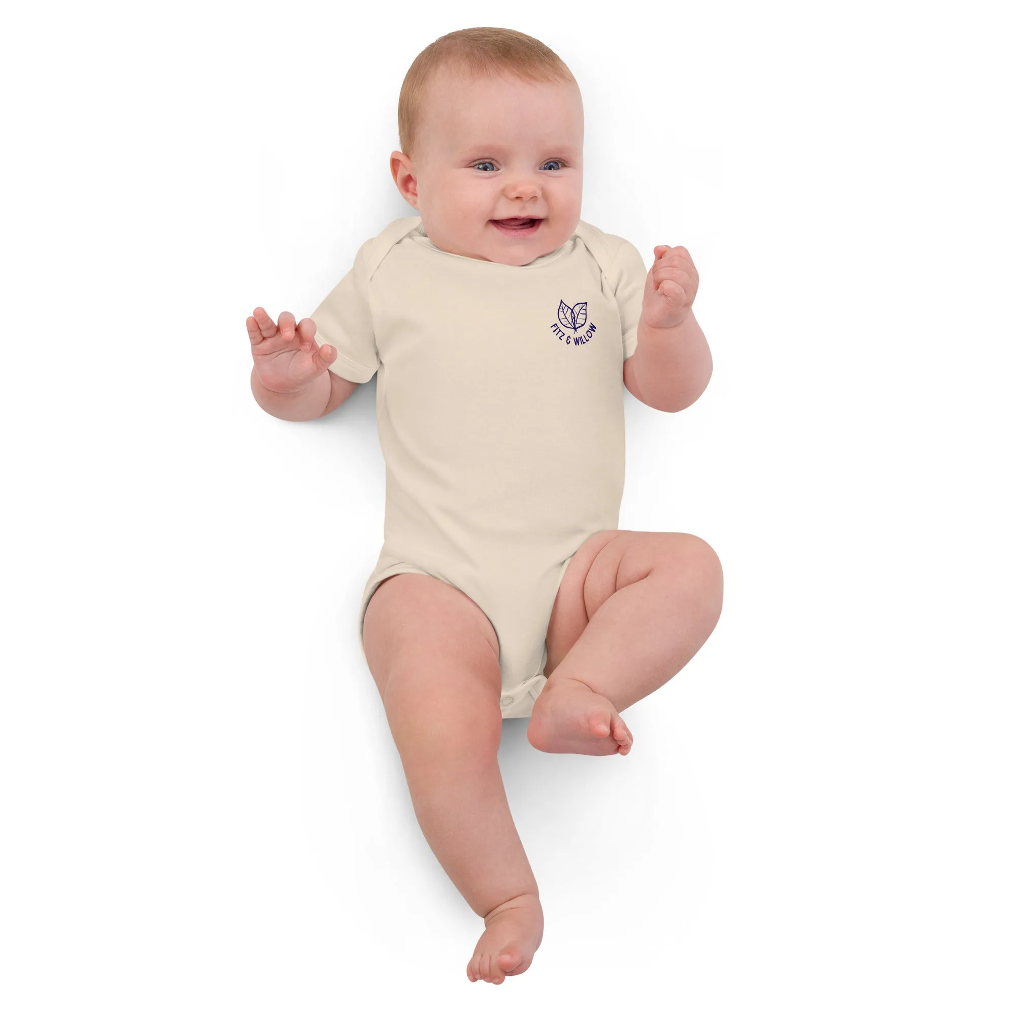 Organic cotton baby bodysuit, Fitz & Willow