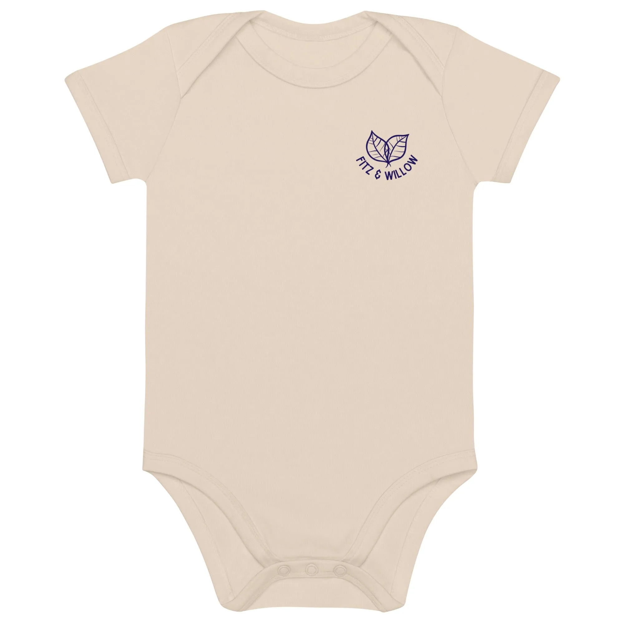 Organic cotton baby bodysuit, Fitz & Willow