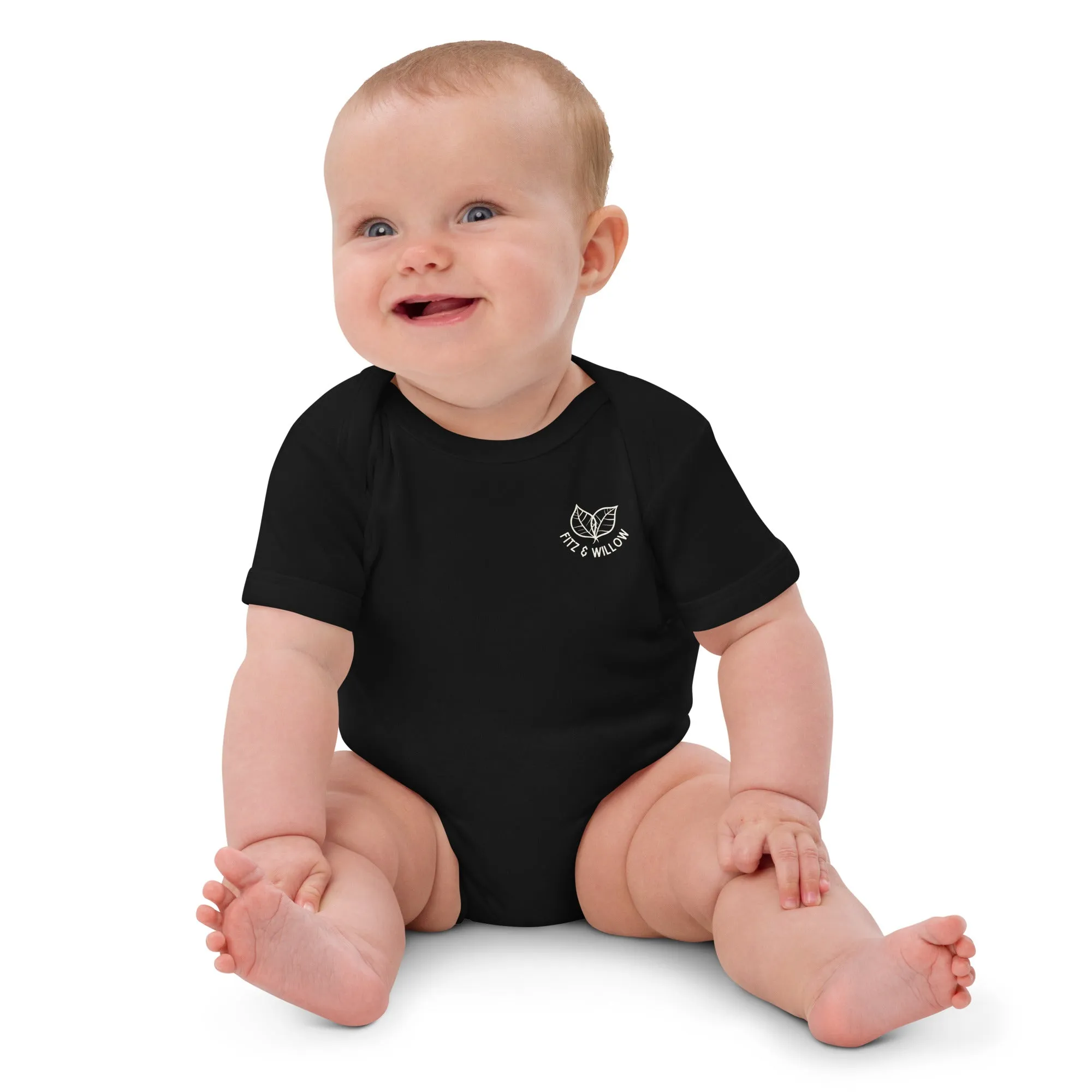 Organic cotton baby bodysuit, Fitz & Willow
