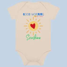 Organic cotton baby bodysuit, Good morning Sunshine