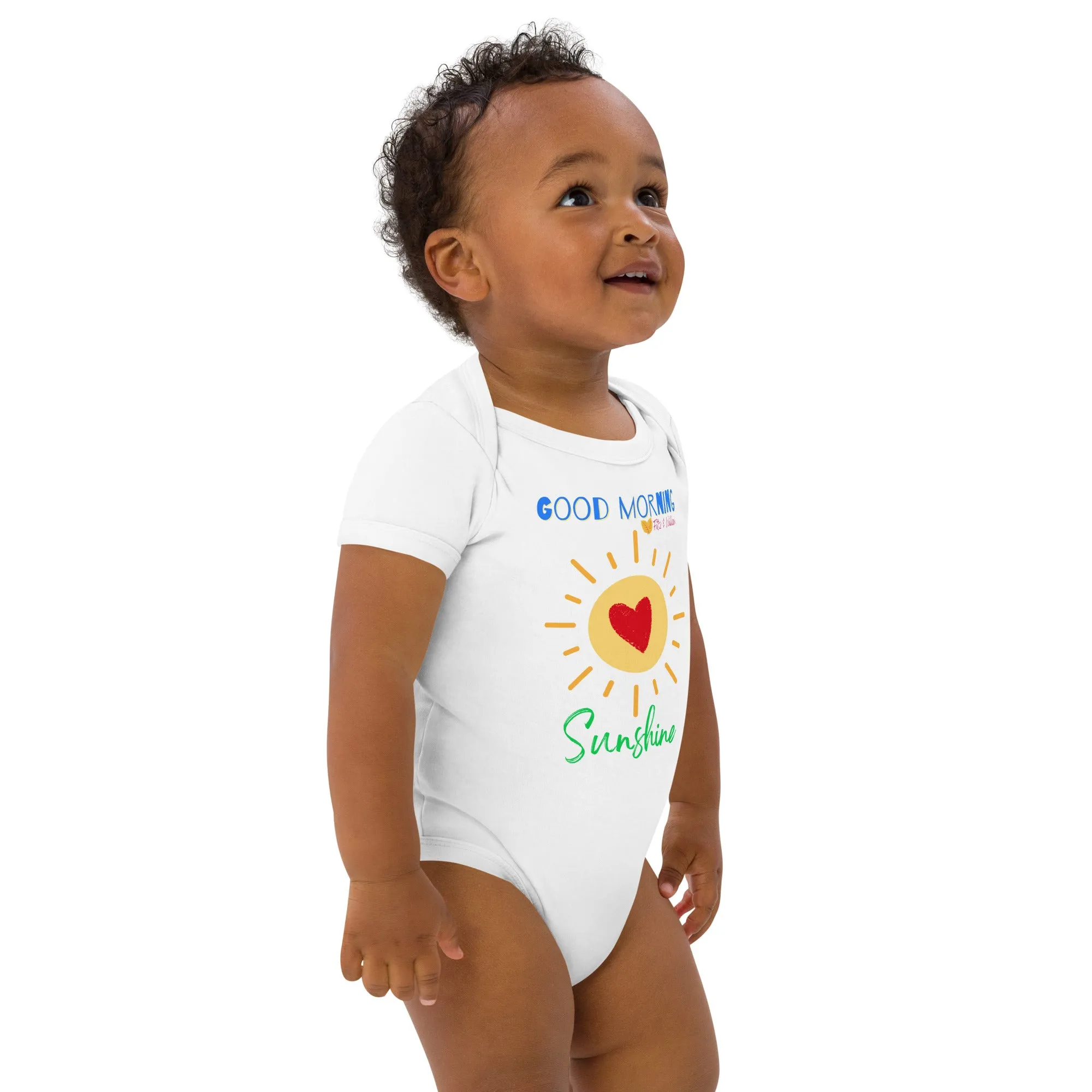 Organic cotton baby bodysuit, Good morning Sunshine