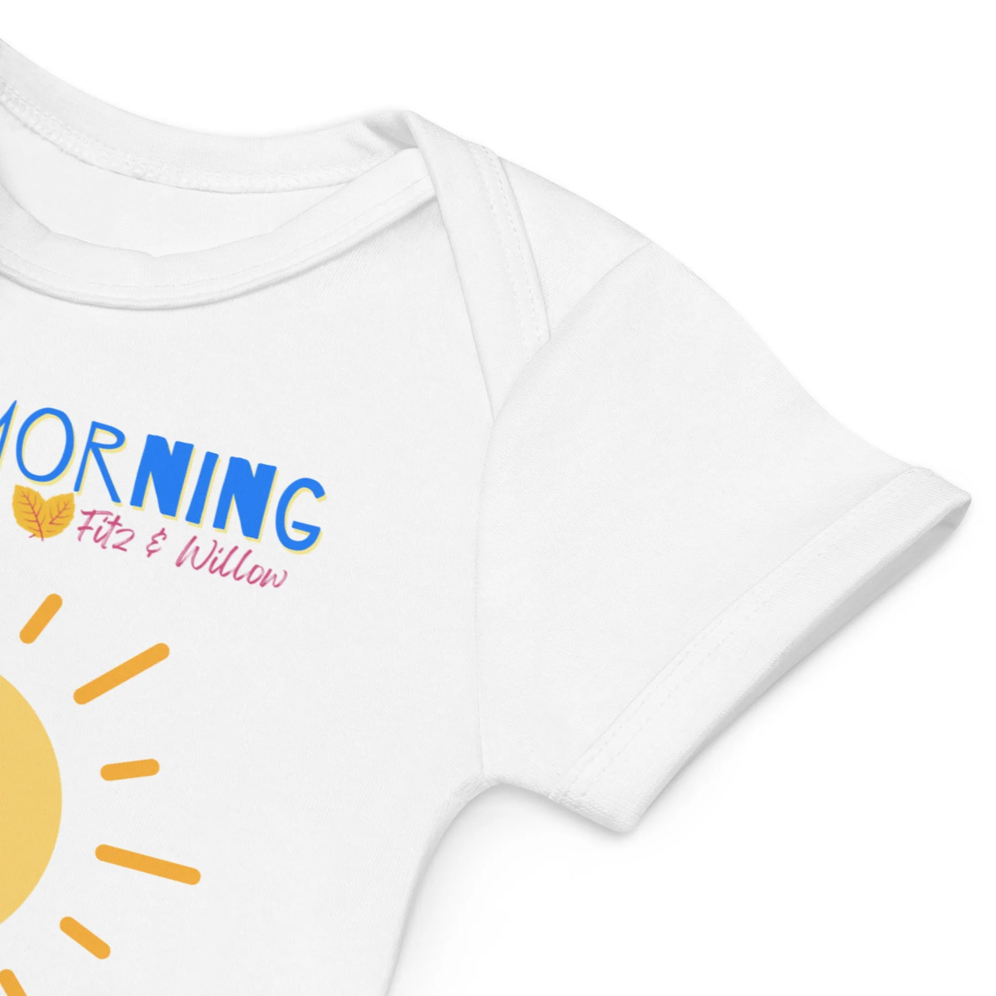 Organic cotton baby bodysuit, Good morning Sunshine