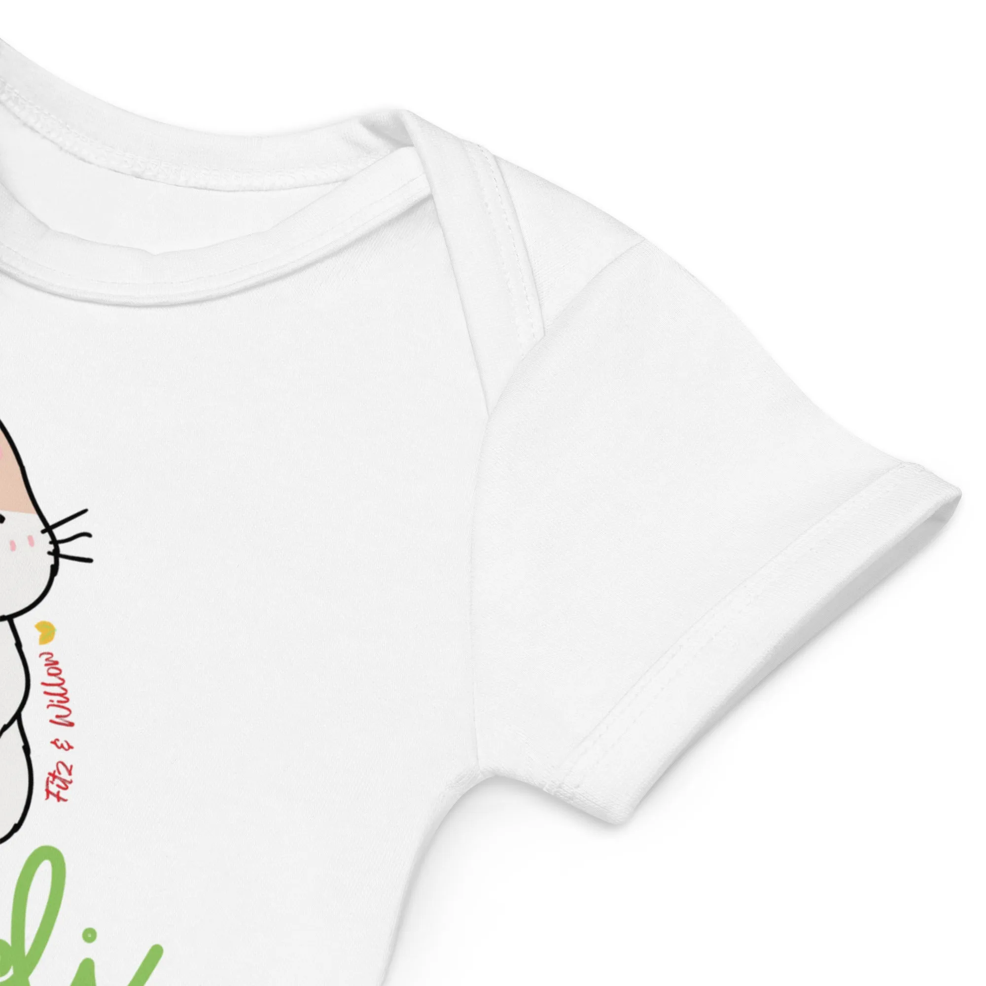 Organic cotton baby bodysuit, Mardi
