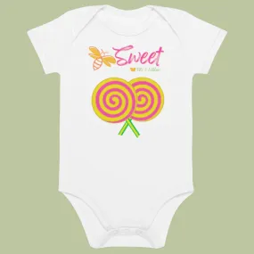 Organic cotton baby onesie, Sweet