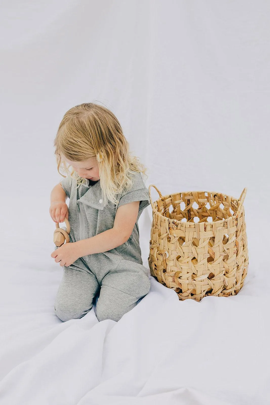 Organic Cotton Short Sleeve Terry Biker Romper