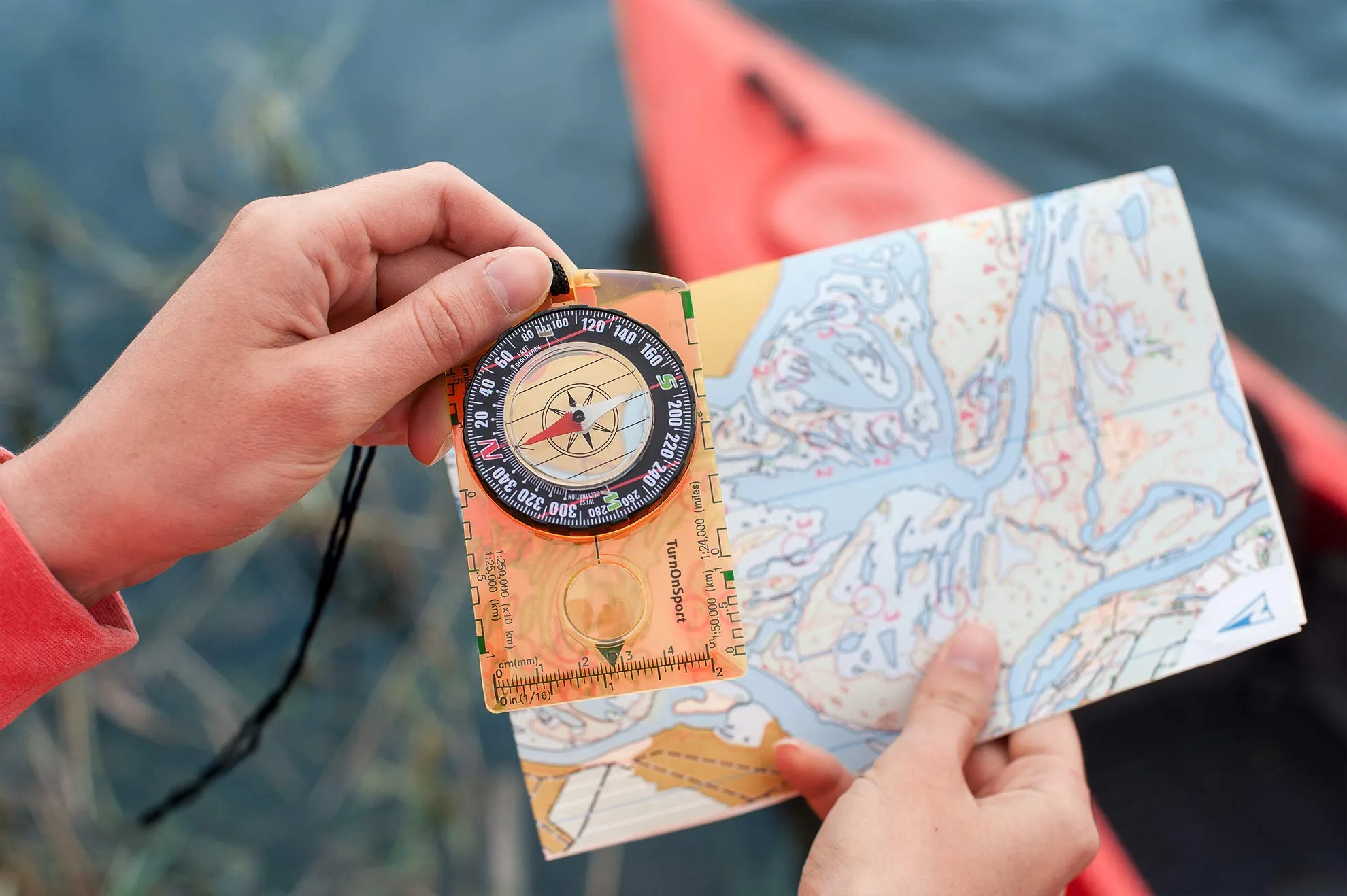 Orienteering Compass Hiking Backpacking Compass | Advanced Scout Compass Camping Navigation - Boy Scout Compass for Kids | Professional Field Compass for Map Reading - Best TurnOnSport Survival Gifts