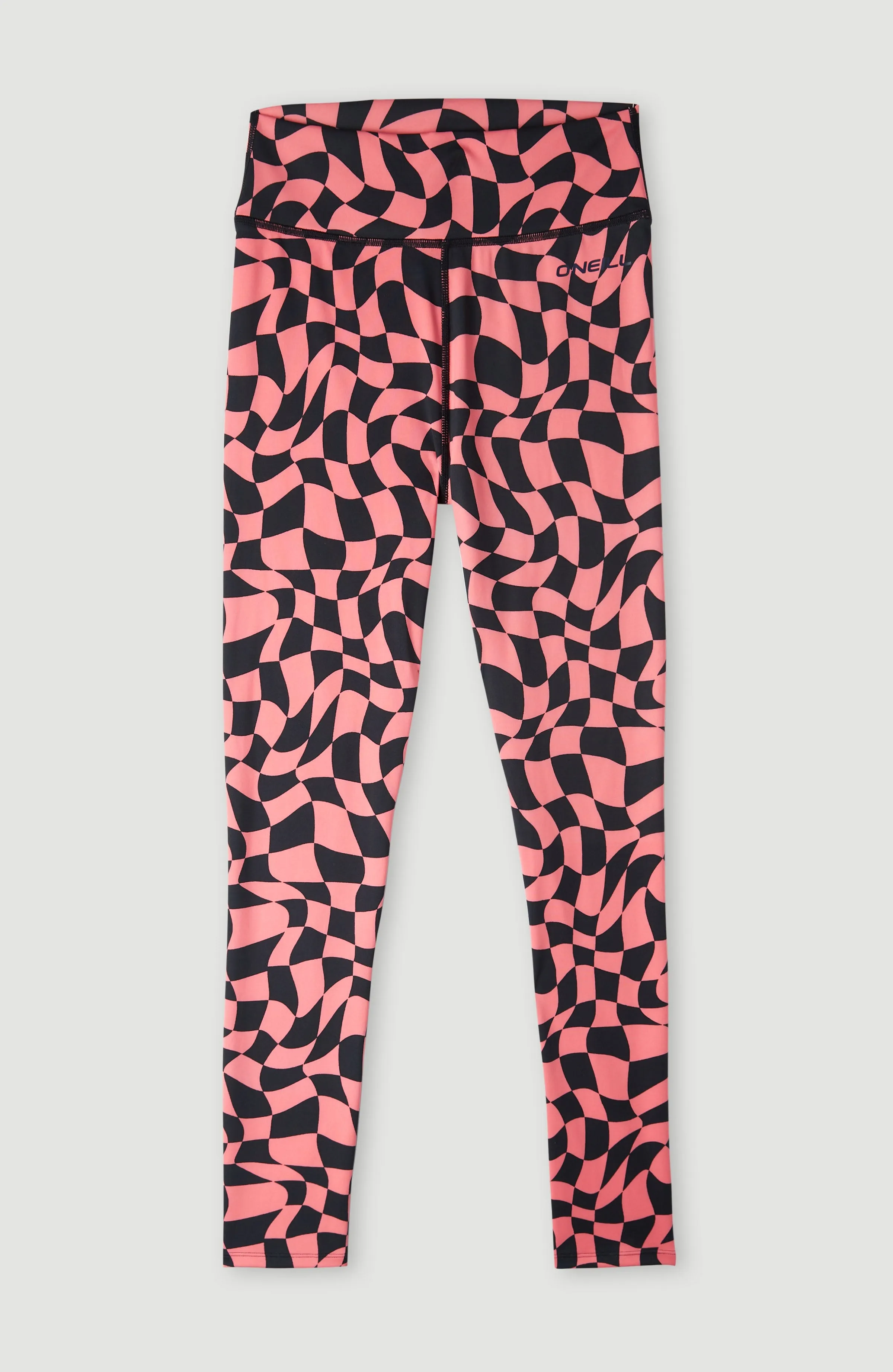 Outdoor Active High-Waist Legging | Pink Checkboard