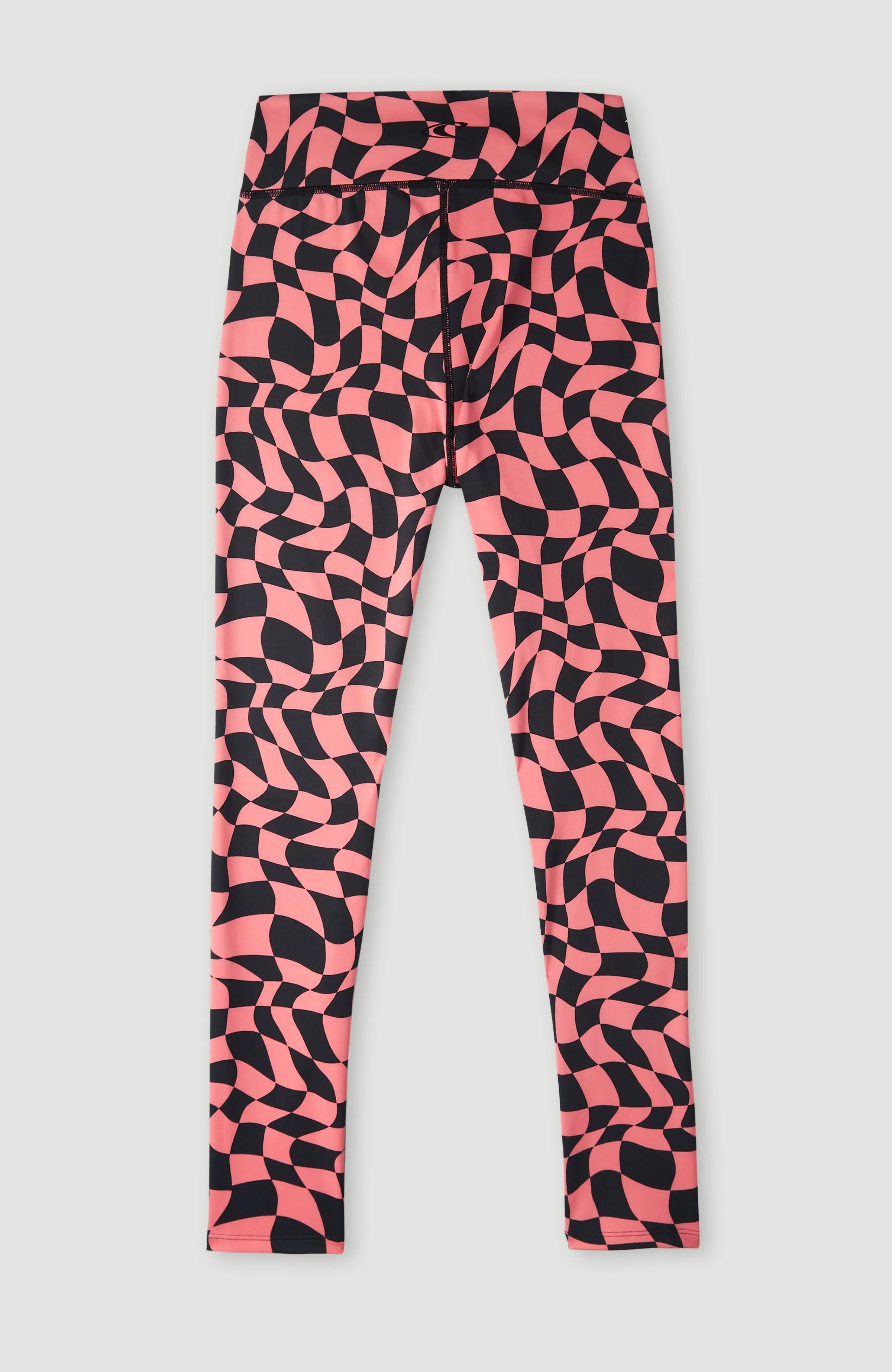 Outdoor Active High-Waist Legging | Pink Checkboard