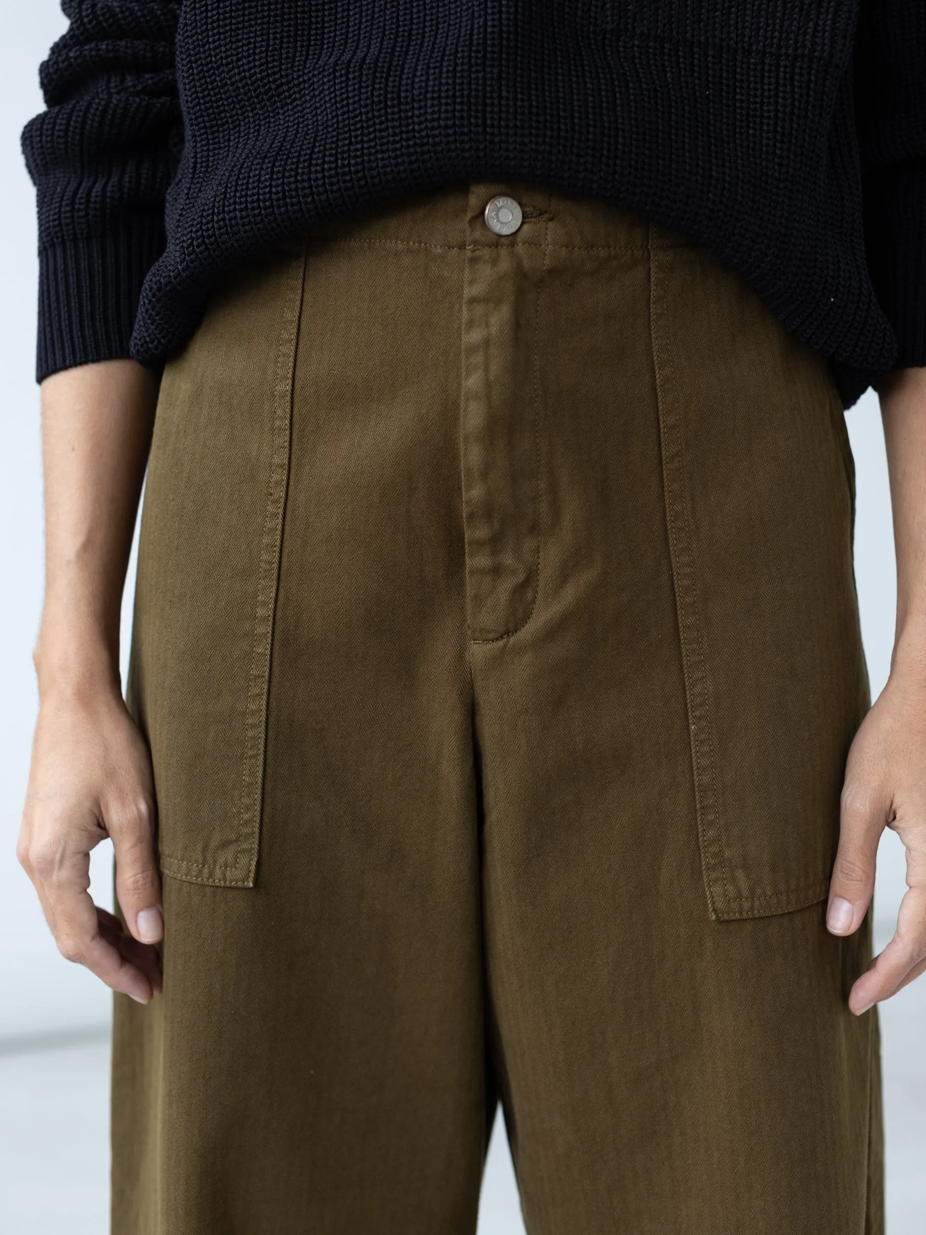 Painter Pant in Dark Olive