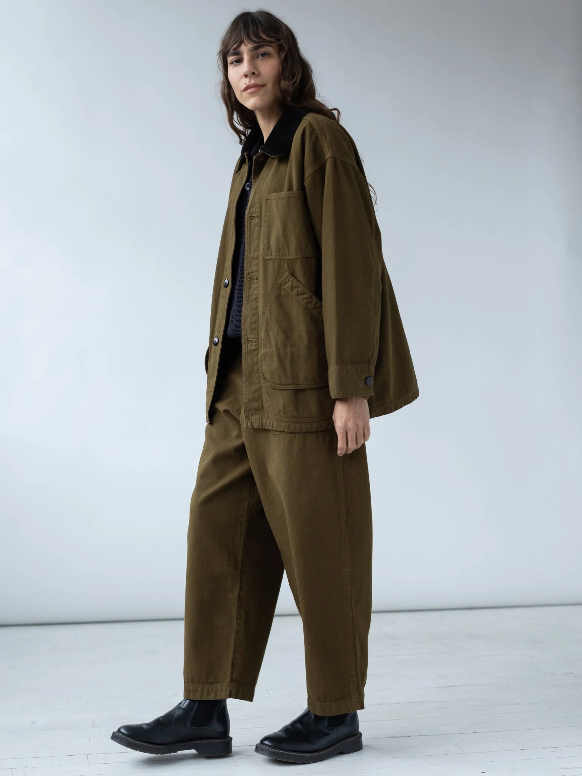 Painter Pant in Dark Olive