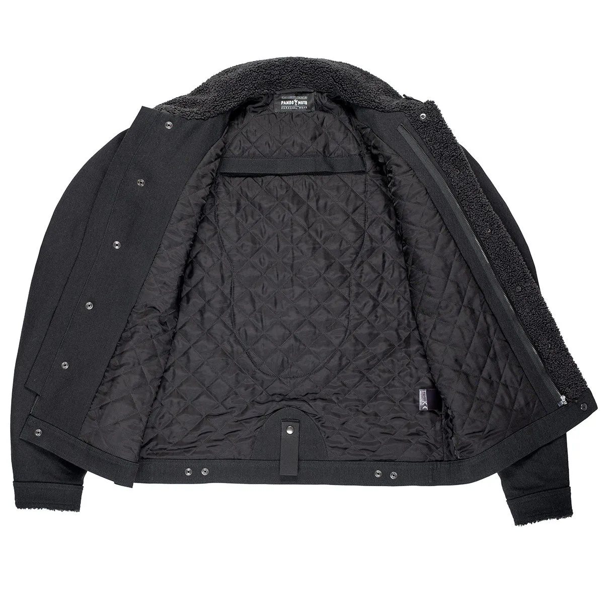 PANDO MOTO HUSKY AA UNISEX JACKET BLACK