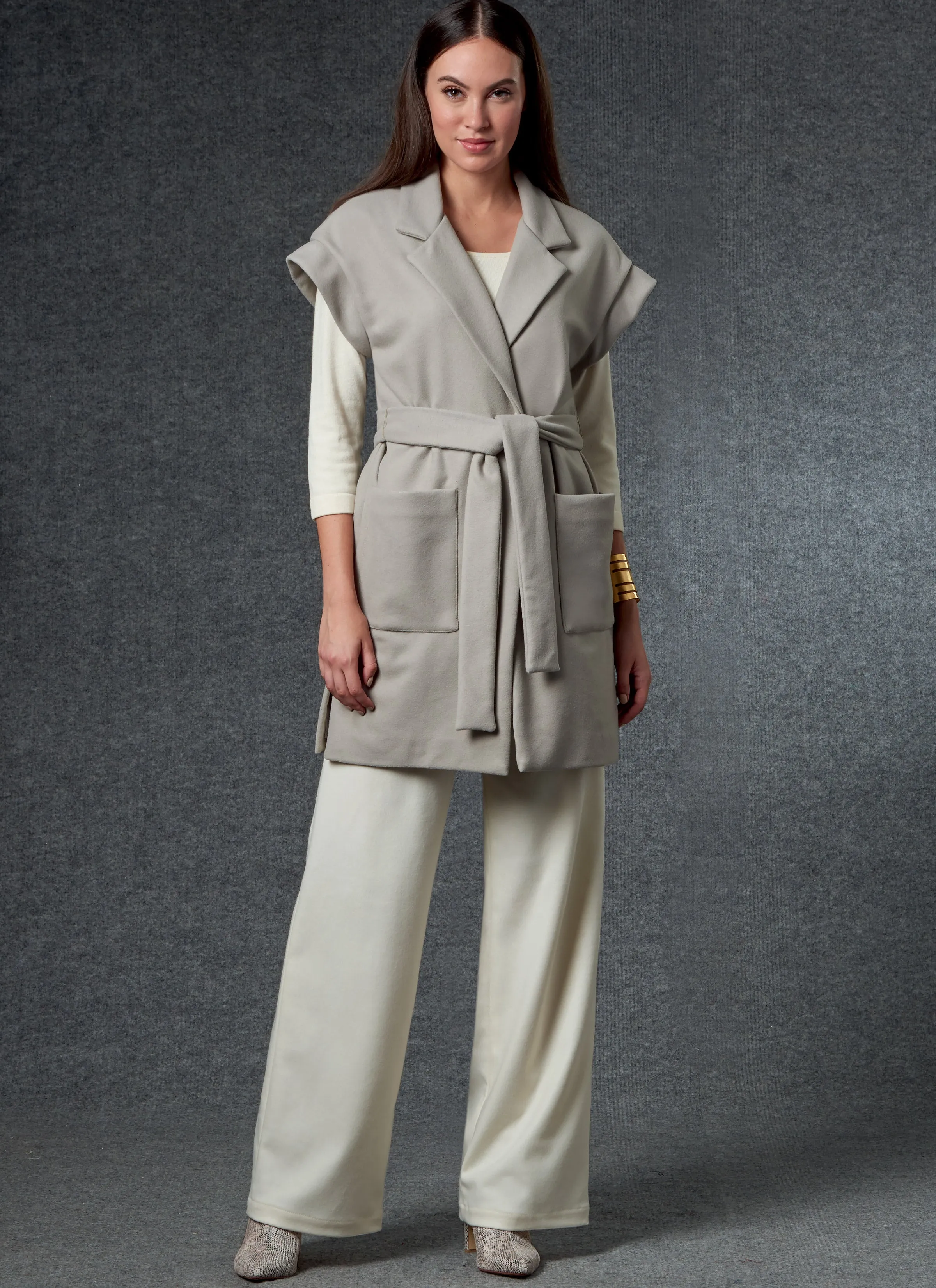 Pattern - Vogue - V1758 -  Misses' Vest, Belt and Pants (Size 8-16)