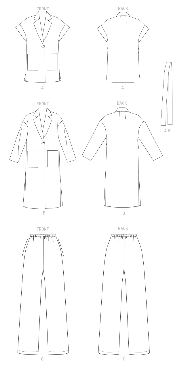 Pattern - Vogue - V1758 -  Misses' Vest, Belt and Pants (Size 8-16)