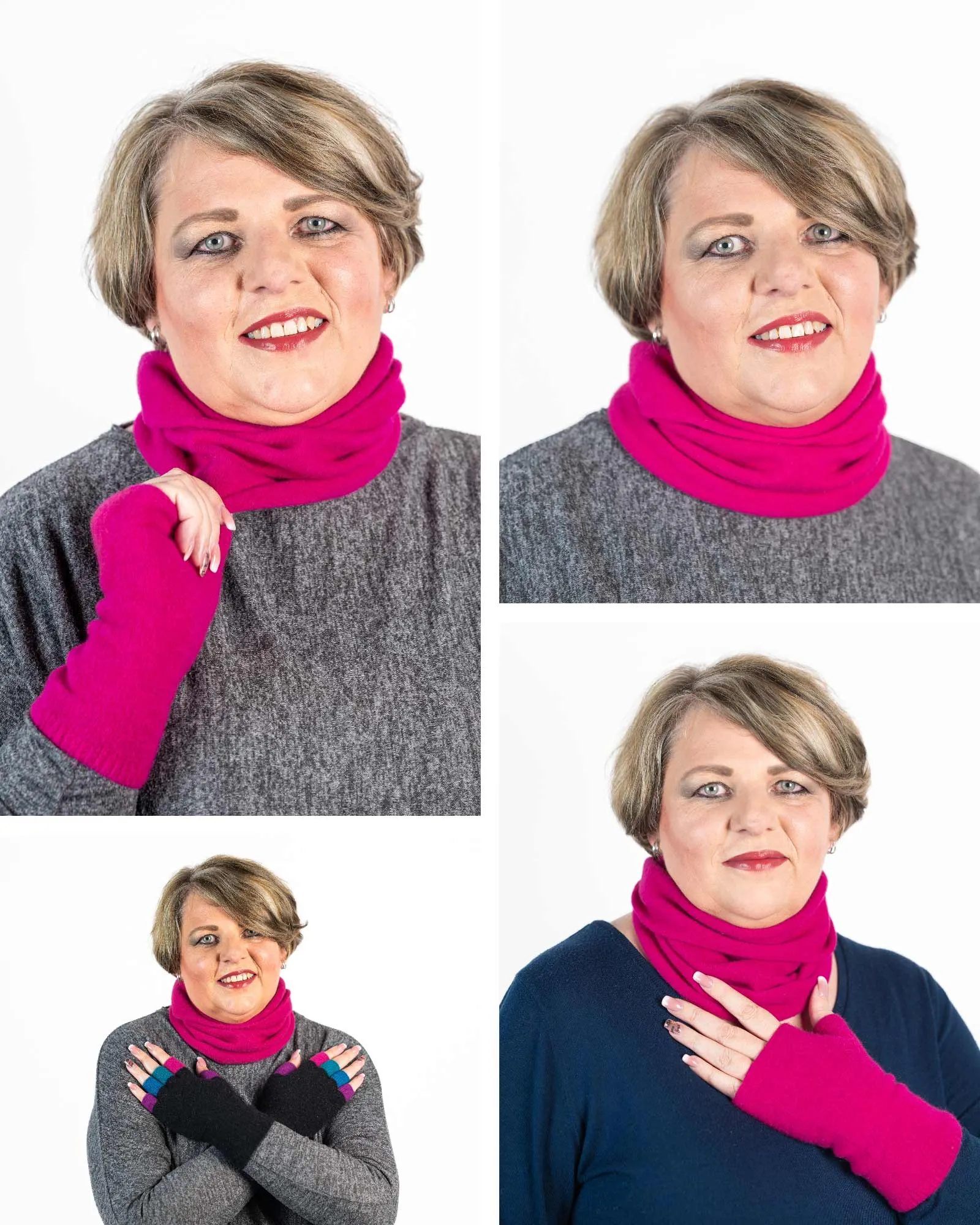Peony Pink Neckwarmer Scarf - NX843