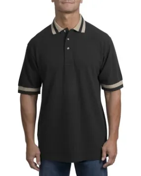 Port Authority - Pique Knit Sport Shirt with Stripe Trim. K423