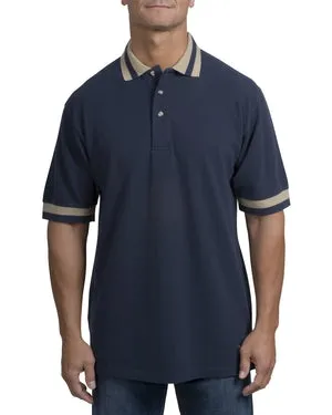Port Authority - Pique Knit Sport Shirt with Stripe Trim. K423