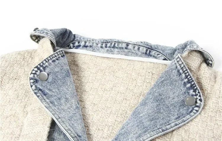 Pre Order:  Denim Knit Sweater