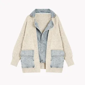 Pre Order:  Denim Knit Sweater