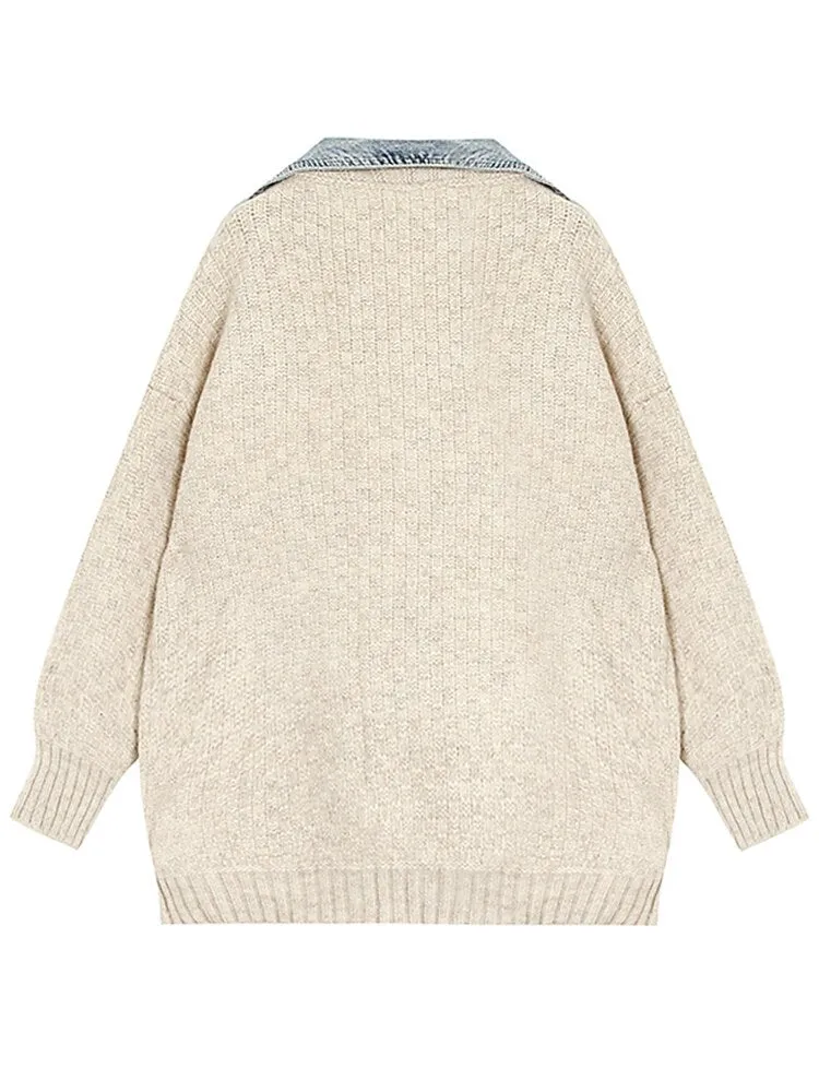 Pre Order:  Denim Knit Sweater