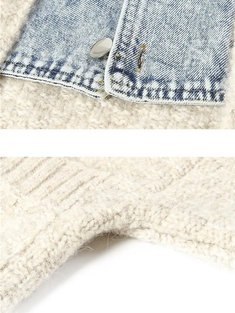 Pre Order:  Denim Knit Sweater